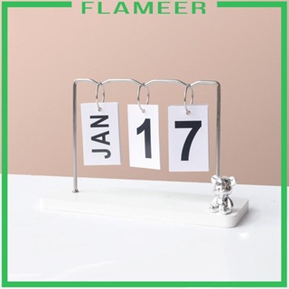 [Flameer] ปฏิทินตั้งโต๊ะ รูปปั้นหมี สําหรับตกแต่งบ้าน ห้องครัว ห้องรับประทานอาหาร