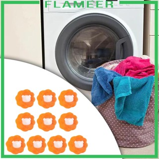 [Flameer] เครื่องซักผ้า ลูกบอลกําจัดขนสัตว์เลี้ยง แบบพกพา สําหรับซักผ้า 10 ชิ้น