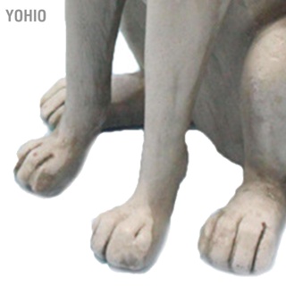  Yohio Angel Dog Memorial รูปปั้นแกะสลักด้วยมือเรซินสังเคราะห์ที่สวยงามสดใสสัตว์เลี้ยงอนุสรณ์หินสำหรับสวนกลางแจ้ง