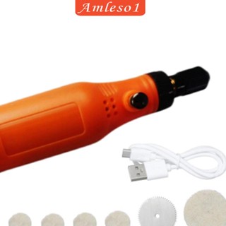 [Amleso1] ปากกาเราเตอร์ ขนาดเล็ก ชาร์จ USB สําหรับงานไม้ งานฝีมือ DIY