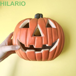 Hilario โคมไฟฟักทอง ผีกระพริบ ขนาดใหญ่ DIY สําหรับตกแต่งบ้าน ปาร์ตี้ฮาโลวีน