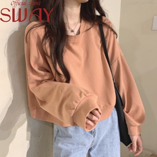 SWAY  เสื้อผ้าผู้ญิง แขนยาว เสื้อฮู้ด คลุมหญิง สไตล์เกาหลี แฟชั่น  High quality ทันสมัย ins สบาย A98J1O7 36Z230909