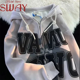 SWAY  เสื้อผ้าผู้ญิง แขนยาว เสื้อฮู้ด คลุมหญิง สไตล์เกาหลี แฟชั่น  ทันสมัย ทันสมัย Chic คุณภาพสูง A28J1C1 36Z230909