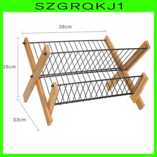 [szgrqkj1] ชั้นวางจาน แบบ 2 ชั้น สําหรับห้องครัว บาร์ ปาร์ตี้