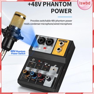 [lswbd] เครื่องผสมเสียงดิจิทัล 48V USB เชื่อมต่อง่าย 2 ช่อง สําหรับสตูดิโอ