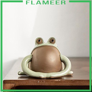 [Flameer] รูปปั้นกบเซรามิค ขนาดเล็ก อุปกรณ์เสริม สําหรับสัตว์เลี้ยง