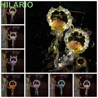 Hilario โคมไฟ LED สไตล์จีนย้อนยุค เรืองแสง แฮนด์เมด DIY