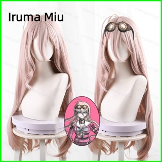 วิกผมสังเคราะห์ ทนความร้อน ลายการ์ตูนอนิเมะ Danganronpa Iruma Miu สําหรับแต่งคอสเพลย์ปาร์ตี้ฮาโลวีน