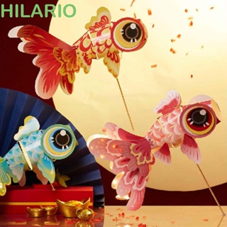 Hilario โคมไฟเรืองแสง ปลาทอง แฮนด์เมด สามมิติ สไตล์จีน สําหรับแขวนตกแต่งเทศกาลปีใหม่