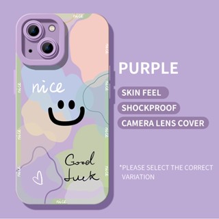 เคสโทรศัพท์ ซิลิโคนนิ่ม ลายการ์ตูนหน้ายิ้มน่ารัก พร้อมฝาครอบเลนส์กล้อง แฟชั่น สําหรับ OPPO A16k A16e F1s F5 F7 F9 A91 A71 A74 A93 A94 Reno 3 4 5 2 6 Z F Pro | Cx C129