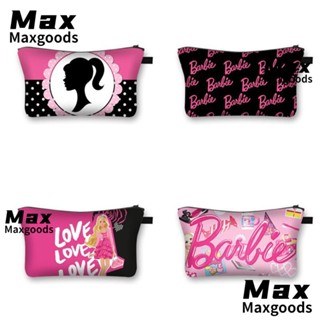 Maxg กระเป๋าเครื่องสําอาง กระเป๋าบาร์บี้ สีชมพู น่ารัก ของขวัญวันหยุด เครื่องประดับ สําหรับผู้หญิง