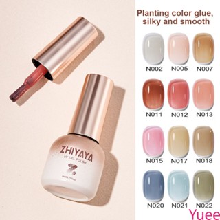 Zhiyaya ยาทาเล็บสีใหม่ยอดนิยม Ice Nude Net Red Suit ชุดเต็มของร้านทำเล็บ yuee