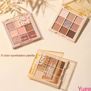 Helen Beauty ใหม่อายแชโดว์เก้าสีมันฝรั่งบด Matte โปร่งใสเก้าสแควร์เลื่อมเครื่องมือแต่งหน้า yuee