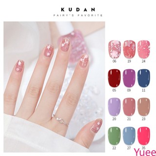 ยาทาเล็บสูตรน้ำ Kudan 40 สี ไม่ต้องอบ ติดทนนาน ติดทนนาน และไม่มีกลิ่น yuee
