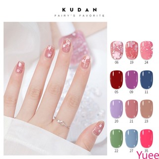 ยาทาเล็บสูตรน้ำ Kudan 40 สี ไม่ต้องอบ ติดทนนาน ติดทนนาน และไม่มีกลิ่น yuee