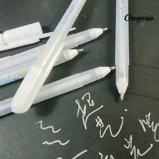 Gregoriomw 0.8 มม. หมึกสีขาว อัลบั้มรูป ปากกาเจล เครื่องเขียน โรงเรียน สํานักงาน เขียน จัดหา ของขวัญ