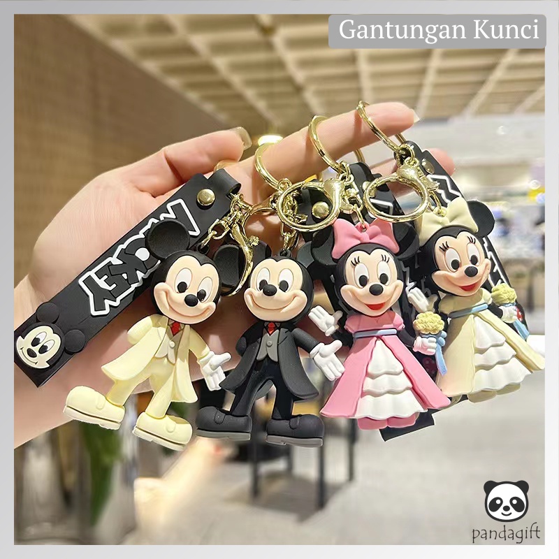 GANTUNGAN Sanrio Avenger Disney Hello Kitty อะนิเมะการ์ตูนออกแบบพวงกุญแจโซ่ทองสําหรับกระเป๋านักเรียน