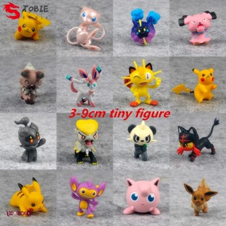 ฟิกเกอร์ TOBIE Pikachu Charmander Vulpix Squirtle Eevee ขนาด 3-9 ซม. สําหรับสะสม