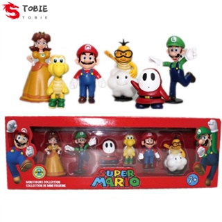 Tobie ฟิกเกอร์ อนิเมะ Super Mario Bros Super Mario ของขวัญคริสต์มาส สําหรับตกแต่งรถยนต์