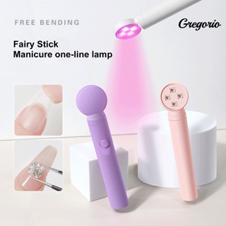 Gregoriomw โคมไฟเป่าเล็บเจล 12W 4 LED 40S ขนาดเล็ก ชาร์จไฟได้