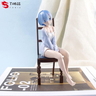 Tobie Re ZERO โมเดลฟิกเกอร์ อนิเมะ Rem Relax Rem Another World ขนาด 17 ซม. ของเล่นสําหรับเด็ก