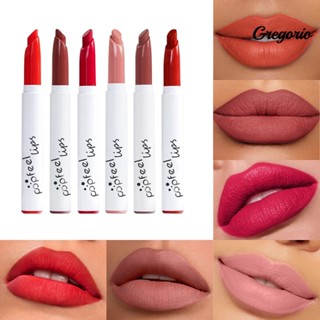 Gregoriomw ลิปสติก เนื้อแมตต์ กันน้ํา ติดทนนาน สีสดใส ปลอดภัย ไม่มีกลิ่นเลอะ