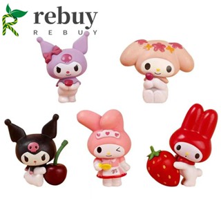 Rebuy Kuromi โมเดลฟิกเกอร์ PVC รูปการ์ตูนอนิเมะ My Melody ขนาดเล็ก ของเล่นสําหรับเด็ก