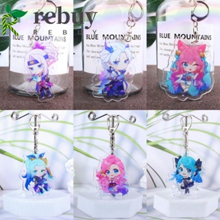 Rebuy League of Legends พวงกุญแจอะคริลิค ลายการ์ตูน Jinx/Ahri/Riven/Vayne LOL สําหรับห้อยกระเป๋า