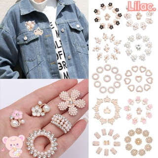 Lilac กิ๊บติดผม ประดับไข่มุก คริสตัล DIY 10 ชิ้น