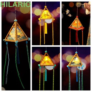 Hilario โคมไฟเรืองแสง แฮนด์เมด แบบพกพา DIY สําหรับเทศกาลกลางฤดูใบไม้ร่วง