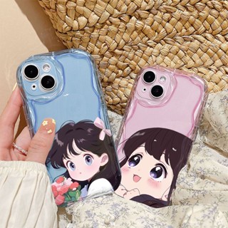 เคสโทรศัพท์มือถือแบบนิ่ม TPU กันกระแทก ลายการ์ตูนเด็กผู้หญิงน่ารัก สําหรับ Realme C11 C12 C15 C17 Realme C2 C20 C21 C21Y C25S C25Y Realme C30 C31 C33 C35 Realme C53 C51 C55