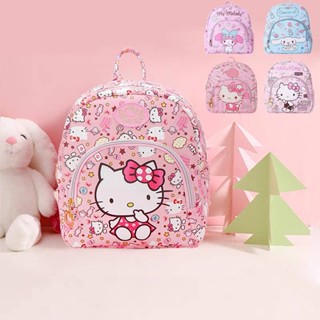 Kindergarten Primary School Student Kids Small Schoolbag Hellokitty Girl Girl Cartoon Fashion Casual Backpack V4yv