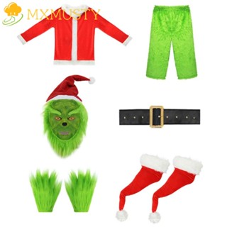 Mxmusty หน้ากากยาง รูปอนิเมะ The Green Grinch สําหรับปาร์ตี้