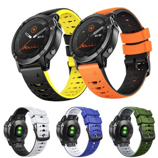 สายนาฬิกาข้อมือซิลิโคน ระบายอากาศ 22 มม. สําหรับ Garmin Fenix7 6 5 Approach S62 Instinct EPIX Gen2 F935 955 Quatix5