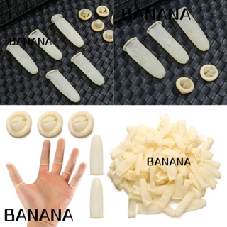 Banana1 ถุงมือยางธรรมชาติ ใช้ซ้ําได้ สีขาว 100 ชิ้น