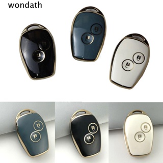 Wonda ปลอกกุญแจรถยนต์ TPU 2 ปุ่ม อุปกรณ์เสริม สําหรับ Renault Megane Modus Espace Laguna Dust Logan DACIA Sandero