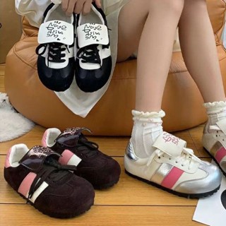 รองเท้าผ้าใบ ข้อยาว ระบายอากาศได้ดี สีขาว สีเงิน สีชมพู สไตล์เยอรมัน สําหรับผู้หญิง