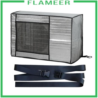 [Flameer] ผ้าคลุมเครื่องปรับอากาศ กันฝุ่น พร้อมเข็มขัดรัด