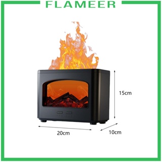 [Flameer] เครื่องทําความชื้น กระจายน้ํามันหอมระเหย สปา โรงแรม มีไฟ LED