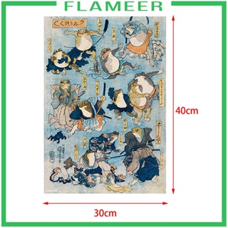 [Flameer] โปสเตอร์ติดผนัง รูปกบ ไร้กรอบ สําหรับห้องน้ํา