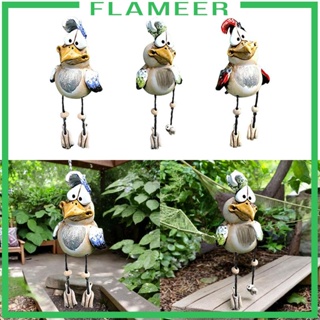 [Flameer] ฟิกเกอร์เรซิ่น รูปปั้นไก่ สําหรับตกแต่งสวน ตั้งโต๊ะ