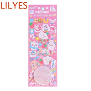 Lilyescub Goo Card Set ชุดการ์ดกันน้ํา Kawaii Retro สมุดภาพตกแต่งเครื่องเขียนฉลากสติกเกอร์บัญชีมือ DIY หัตถกรรมอัลบั้มรูป Goo การ์ดวัสดุแพ็คเกจ