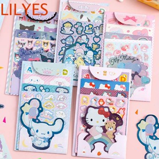 Lilyescub สติกเกอร์ ลายการ์ตูน My Melody Kawaii สําหรับตกแต่งสมุดภาพ สมุดบันทึก