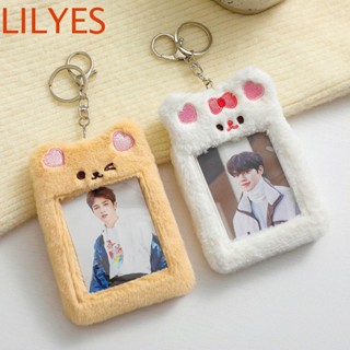 Lilyescub พวงกุญแจ จี้รูปไอดอลน่ารัก ป้องกัน สําหรับใส่โฟโต้การ์ด