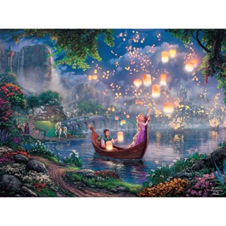 พร้อมส่ง จิ๊กซอว์ปริศนา Thomas Kinkade Disney Dreams Tangled สําหรับเด็ก และผู้ใหญ่ (7) 1000 ชิ้น 1000 ชิ้น