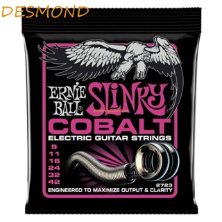 Desmond Ernie Ball สายกีตาร์ไฟฟ้า เสียงโคบอลต์ ปลายต่ํา ทนทาน อายุการใช้งานยาวนาน