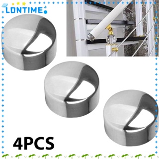 Lontime จุกปิดปลายท่อ PVC เส้นผ่าศูนย์กลาง 45 มม. คุณภาพสูง สําหรับตกแต่งผนัง ราวจับ 4 ชิ้น