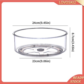 [Lovoski2] ชั้นวางเครื่องสําอาง หมุนได้ 360 องศา กันลื่น สําหรับตู้เย็น ห้องนอน