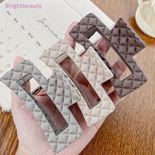 Brightbeauty กิ๊บติดผม รูปสี่เหลี่ยมขนมเปียกปูน ขนาดใหญ่ เครื่องประดับ สําหรับผู้หญิง