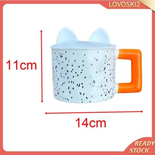 [Lovoski2] แก้วกาแฟ ลายน่ารัก สร้างสรรค์ 400 มล. สําหรับชา นม เครื่องดื่มเย็น